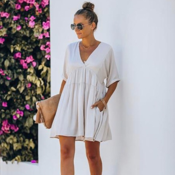 Vici Dolls Giddy Pocketed Babydoll Dress - Picture 2 of 6